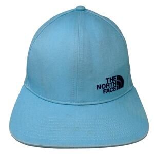 The North Face Snapback Cap Blue One Size Adjustable Embroidered Cotton